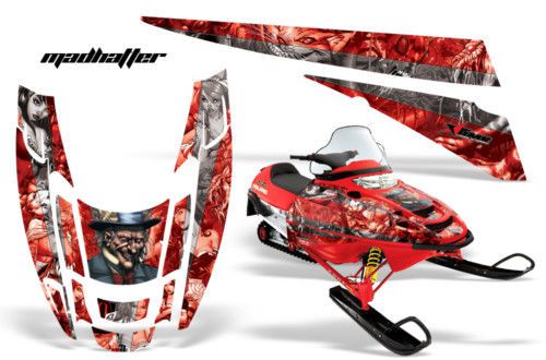 Amr polaris edge snowmobile sled graphics wrap kit mad