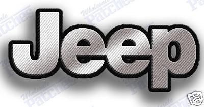 Jeep  iron on 100% embroidery patch   2.75&#034; x 1.25&#034; wrangler laredo car auto