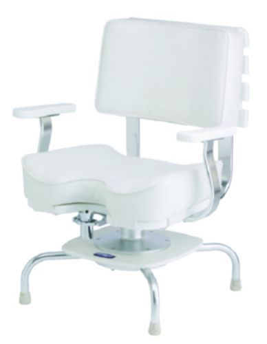 Garelick ultimate sport fishing chair w/quad base white 48485 boat marine lc