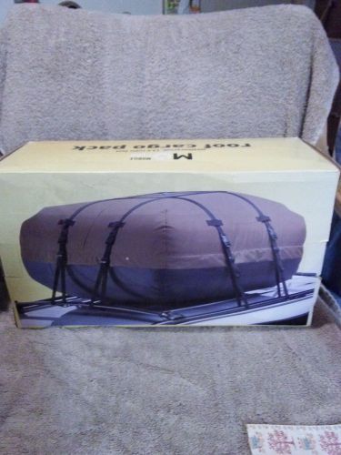 Mg mobile gear 13.5 cubic foot weatherproof roof cargo pack brown