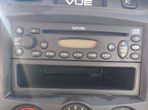 02 03 saturn vue am fm cd player opt u1c radio stereo oem
