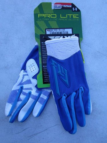 Fly racing pro lite motocross gloves men's size 8  small  366-81108