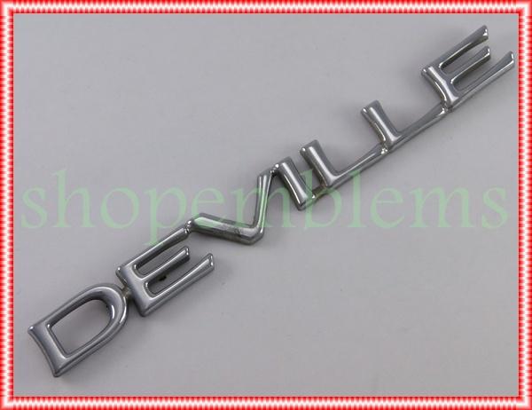 Cadillac deville trunk rear emblem 00-02 badge nameplate script oem logo boot 01