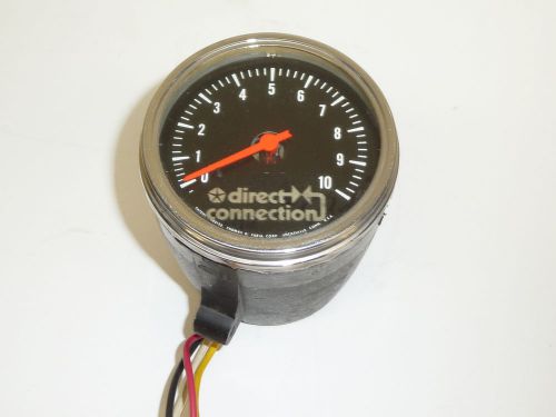Vintage mopar chrysler direct connection 10k tachometer made by faria 3&#034; tach