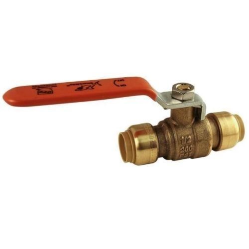 New! sharkbite 1/2&#034; copper push-fit ball valve 22222-0000lf