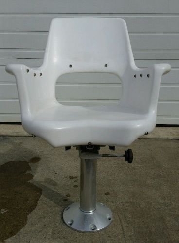 Todd ent.- cape cod model 1000 helm seat with pedestal and slide-free shipping