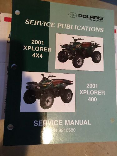 2001 polaris atv xplorer 4x4, xplorer 400 service manual p/n 9916580 (720)