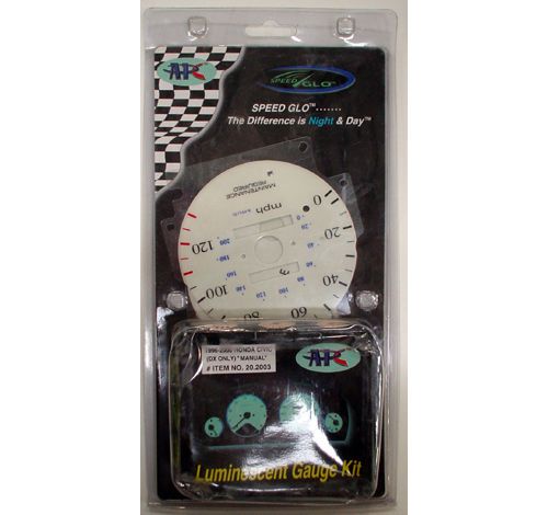 Apc 20.2003 honda civic dx 1996 - 2000 vehicle glow gauge light installation kit