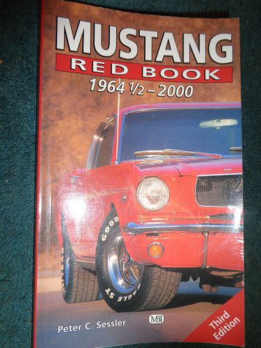 1964-2000 mustang red book / useful restoration information book 65 66 67 68 69