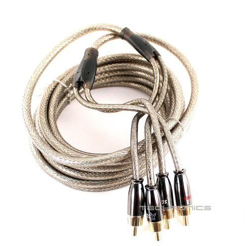 Bullz audio qsp6 8 cut quad shield platinum rca car audio interconnect cables