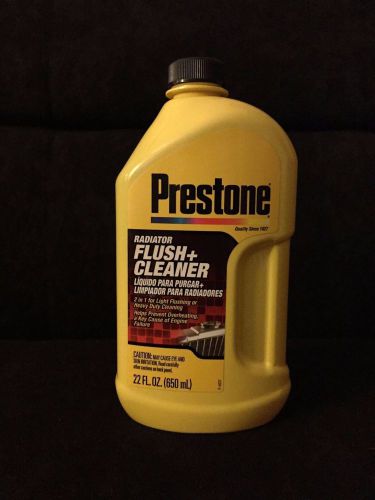 Prestone radiator flush + cleaner  22 fl.oz.(650)ml.)