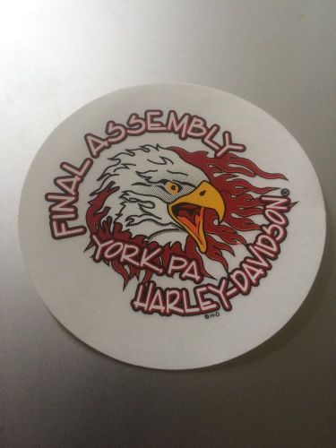 Final assembly harley-davidson york plant decal