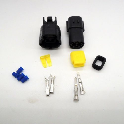 1 set 2pin waterproof wire connector plug car auto electrical  denso connectors