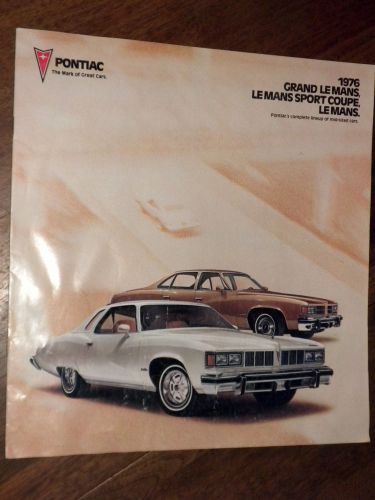1976 pontiac sales literature brochure grand lemans le mans sport coupe
