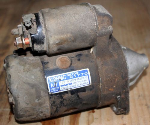 1997 hyundai excel x3 x-2hmc 36100-21770 12v 0.9kw starter motor m39376