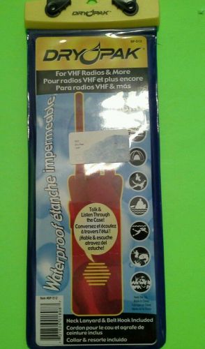 Drypak vhf radio case 5" x 12" dp-512 waterproof &amp; floats. marine boat parts