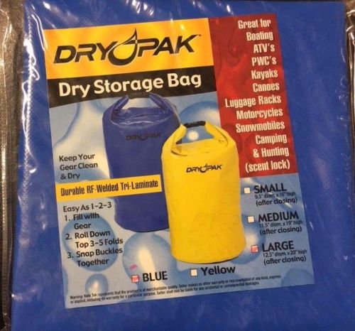 Dry pak 12.5" x 28" large dry storage bag #wb-8