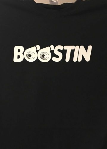 Boosting t shirt 100% cotton automotive turbo boost