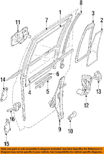 Geo gm oem 92-94 metro front door-regulator handle 91172120