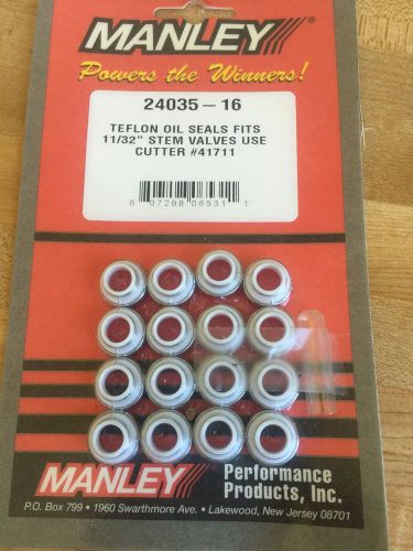 Manley 11/32 in valve stem seal 0.530 guide od ptfe 16 pc p/n 24035-16
