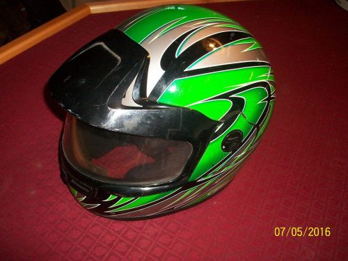 Ckx dot model vg-881 full face lift up shield snowmobile helmet size l