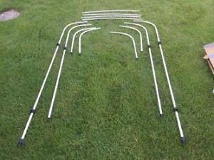 4-bow frame kit w/fittings for boat bimini: 7/8"od