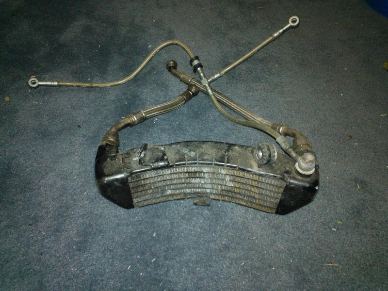 Ducati oil cooler w/stainless oil lines st2/st3/st3s/st4/st4s/s4r sport touring