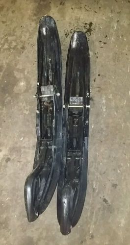 Ski doo pilot skis black rev-xp xs mxz x renegade gsx 600ho etec sdi 800r 800ho