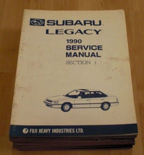 1990 90 subaru legacy shop service manual all  volumes