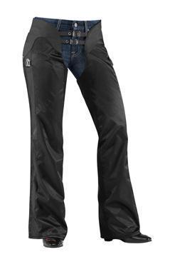 Icon hella textile motorcycle chaps black women's xl/x-large