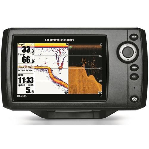 Humminbird 409640-1 helix 5 si fish finder with side-imaging and gps
