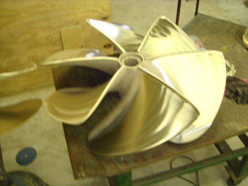 R/l 34x44 6-blade 3.25" bore nibral surface piercing spline 6 boat propellers