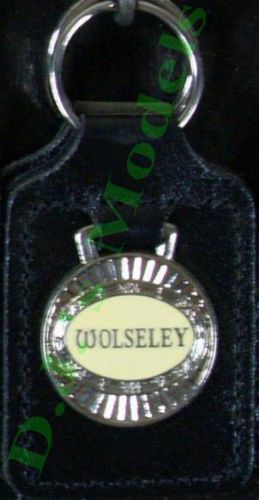 Wolseley key ring - badge mounted on a leather fob