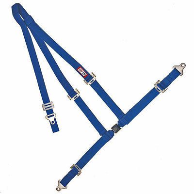 Rjs 2" off-road harness, push buckle, floor mount, auto safety