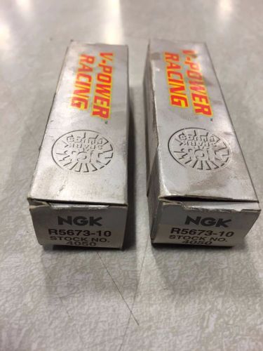 Spark plug ngk r5673-10 set of 2 nib