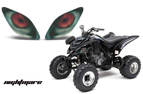 Amr racing head light graphic decal cover yamaha raptor 660 atv parts nightmare