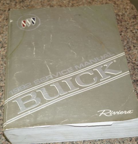 Authentic   1992 buick riviera oem service shop repair manual book