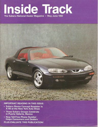 Subaru dealer magazine may-june 1992 feat subaru rioma ny auto show concept car