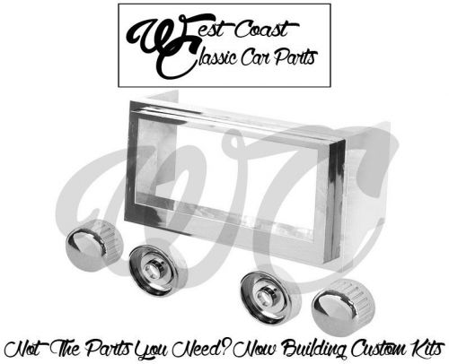 1967 1968 1969 1970 1971 1972 1973 ford mustang radio bezel &amp; knob kit