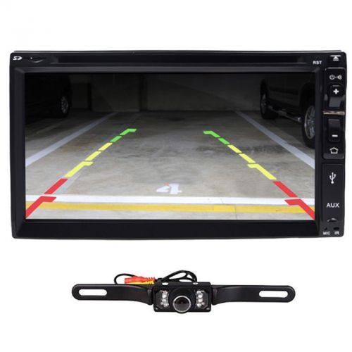 7&#039;&#039; hd bt touch screen car stereo radio double 2 din mp5/mp3/usb/aux+free camera