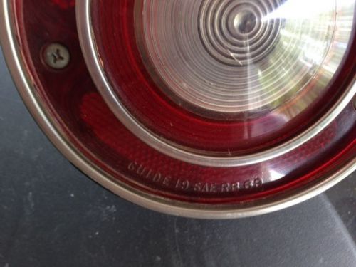 1 1969 corvette back up light lense and housing