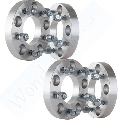 (4) 1&#034; inch wheel spacers 5x5 to 5x4.75 12x1.5 studs for buick chevrolet dodge