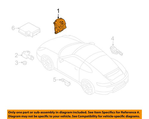 Porsche oem 12-15 911 supplemental restraint system-clockspring 95865256804