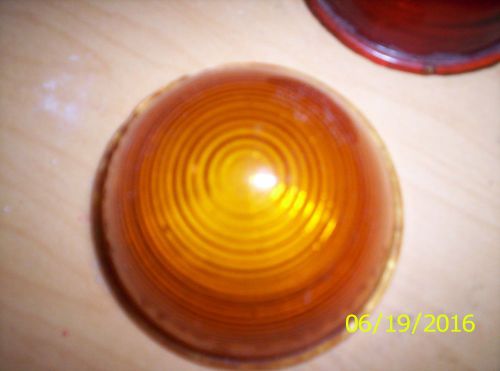 Vintage kilborn-sauer amber glass clearance/marker light lens