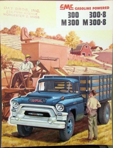 1955 gmc gasoline truck 300 300 8 m300 m300 8 original sales brochure folder