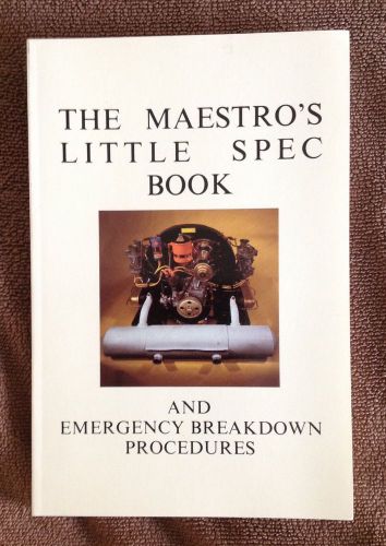 Porsche 356 &amp; 912 - the maestro's little spec book - harry pellow