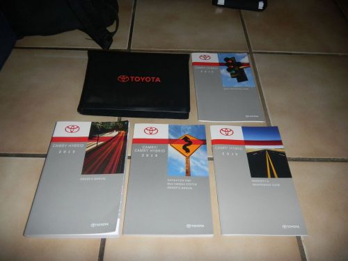 2015 toyota camry hybrid with navigation owners manual set + free shipping
