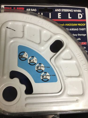 New in pkg ~ the club air bag and steering wheel shield - prevents air bag theft