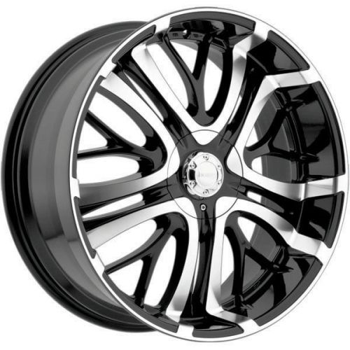 New 22 (22x9.5) incubus paranormal 5x135/5x139.7 +18mm black/machined wheels rim