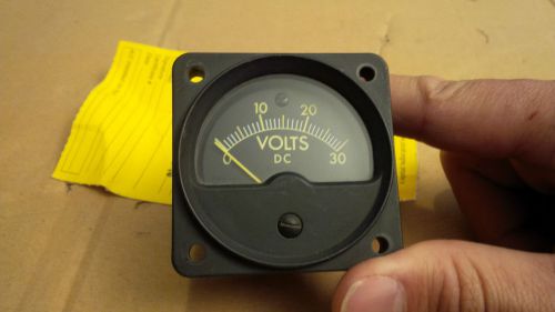 Uh-1 huey bell 204 voltmeter dc indicator,  yellow serviceable tagged